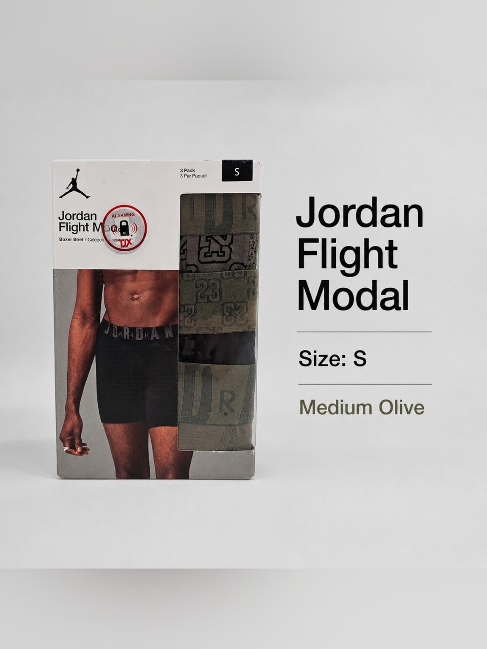 Air Jordan Flight Modal Boxer Briefs 3 pack Men's Underwear